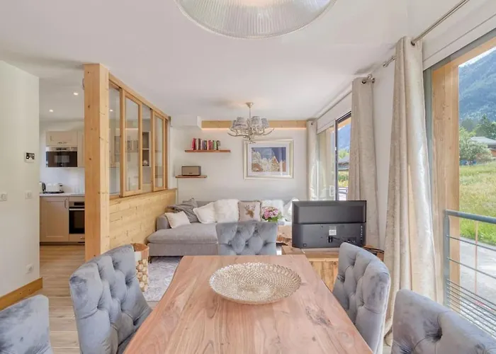 Semesterbostad Couchant Lumineux 6pax Vues Terrasses Confort Chamonix
